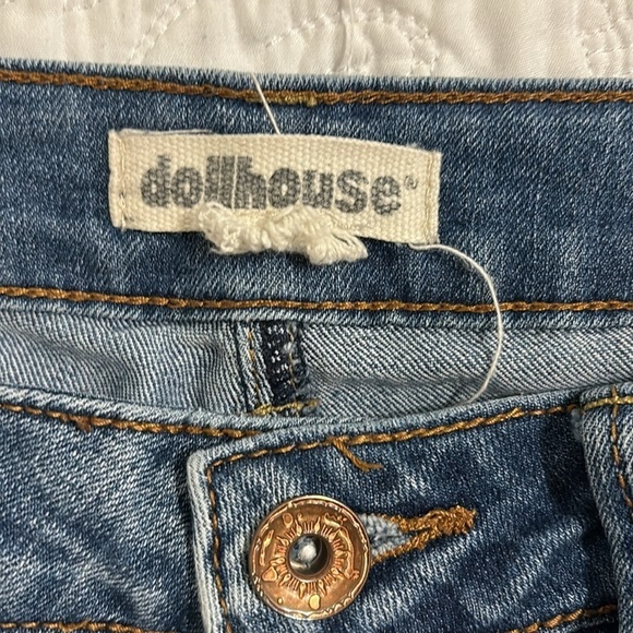Dollhouse jeans, size 7 distressed, no stains - Picture 3 of 6